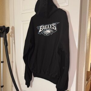 NFL Black Hoodie with Eagles Logo